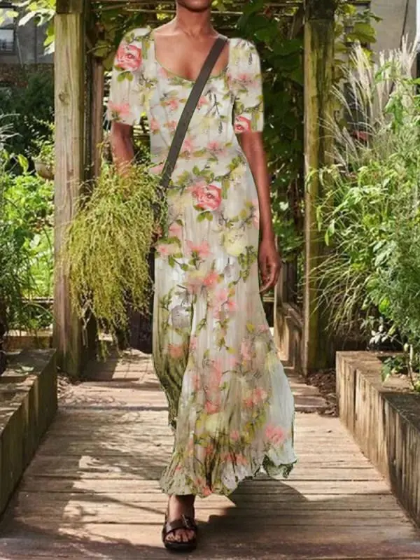 Flower Print Dress