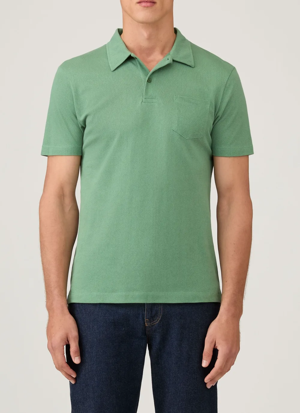 Elevated Weekend Slim Fit Mesh Cotton Short Sleeve Polo Shirt