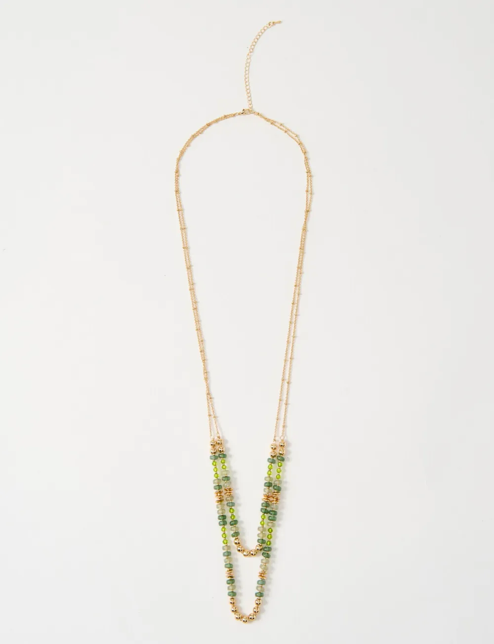 Delicate And Gorgeous Green Beaded Necklace