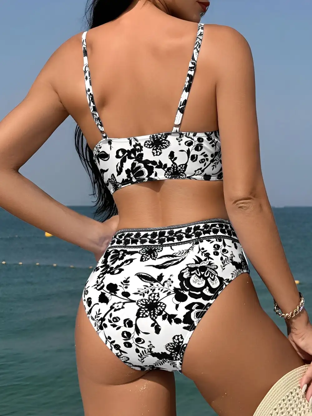 Boho Floral Resort Bikini Set