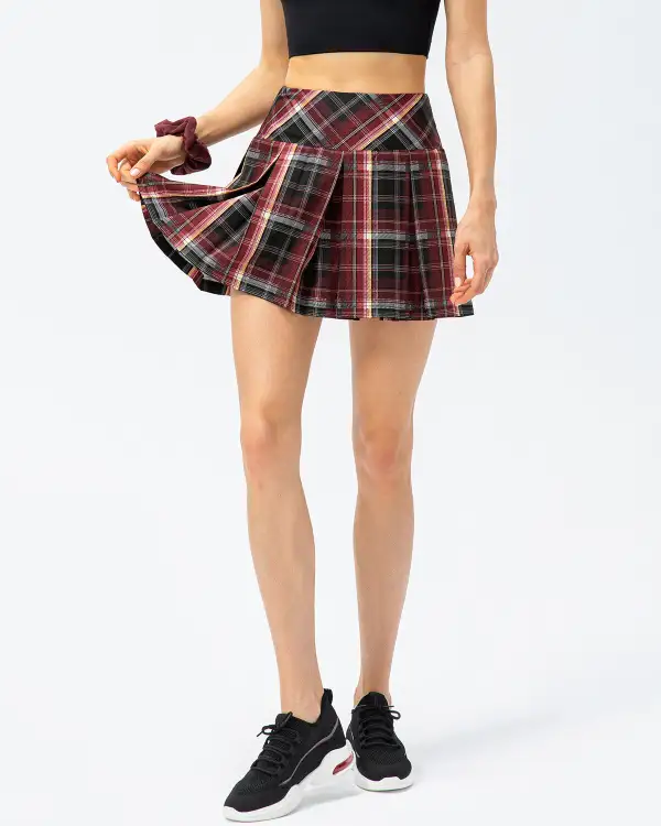 Pleated High-Waist Everyday Skirt