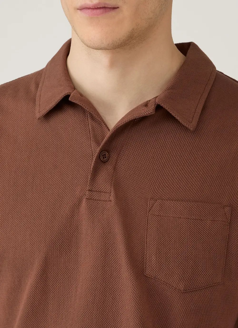 Classic Everyday Slim Fit Mesh Cotton Short Sleeve Polo Shirt