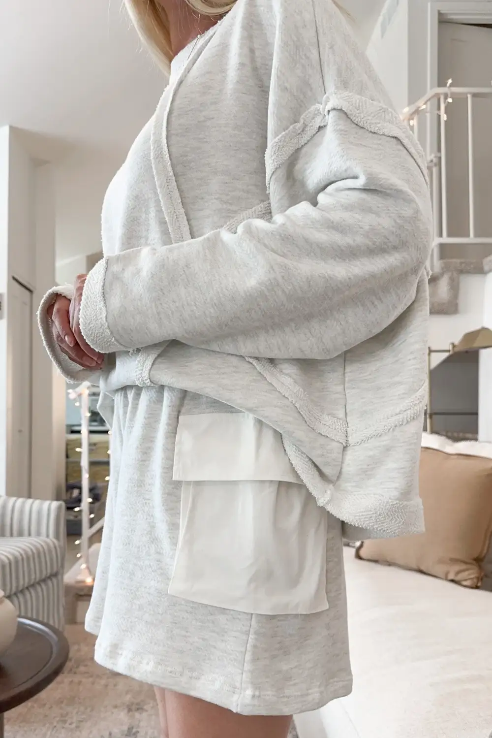 Wide Leg Cargo Pocket Shorts