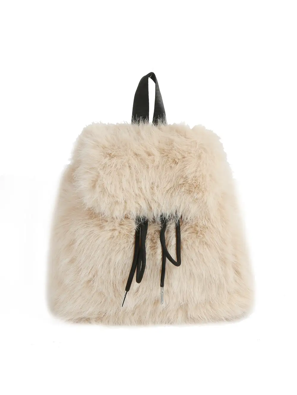 Plush Drawstring Casual Backpack