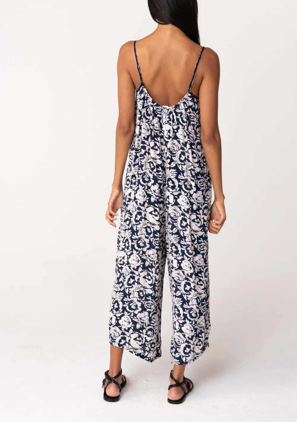 Floral Spaghetti Strap Jumpsuit