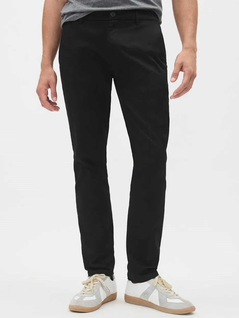 Black Commuting Style Mid-Wais Pant