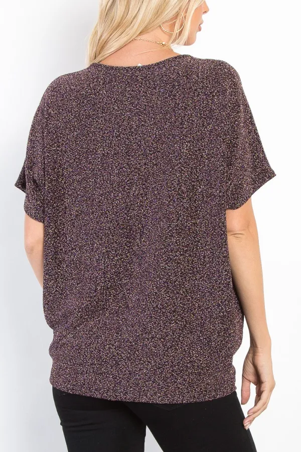 Refined Elastic-Waist Knit Fashion Top