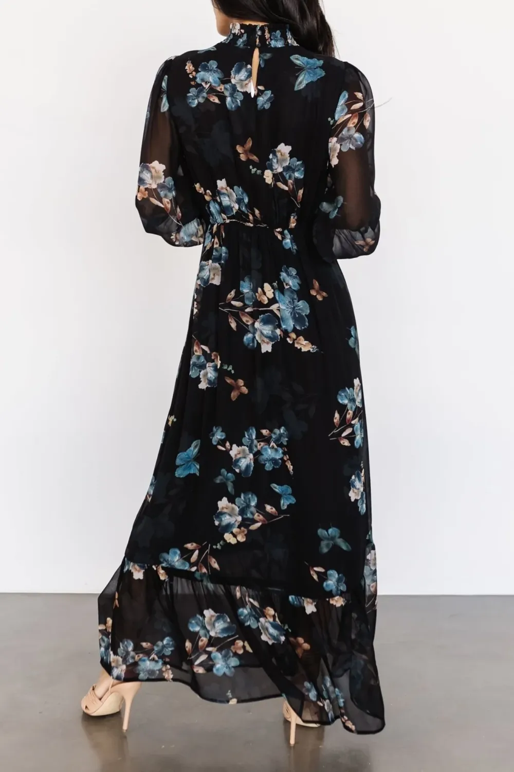 High Neck Temperament Comfortable High Waist  Dress