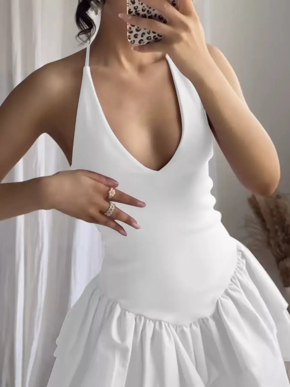 Easy Fit Ruffle Mini Dress