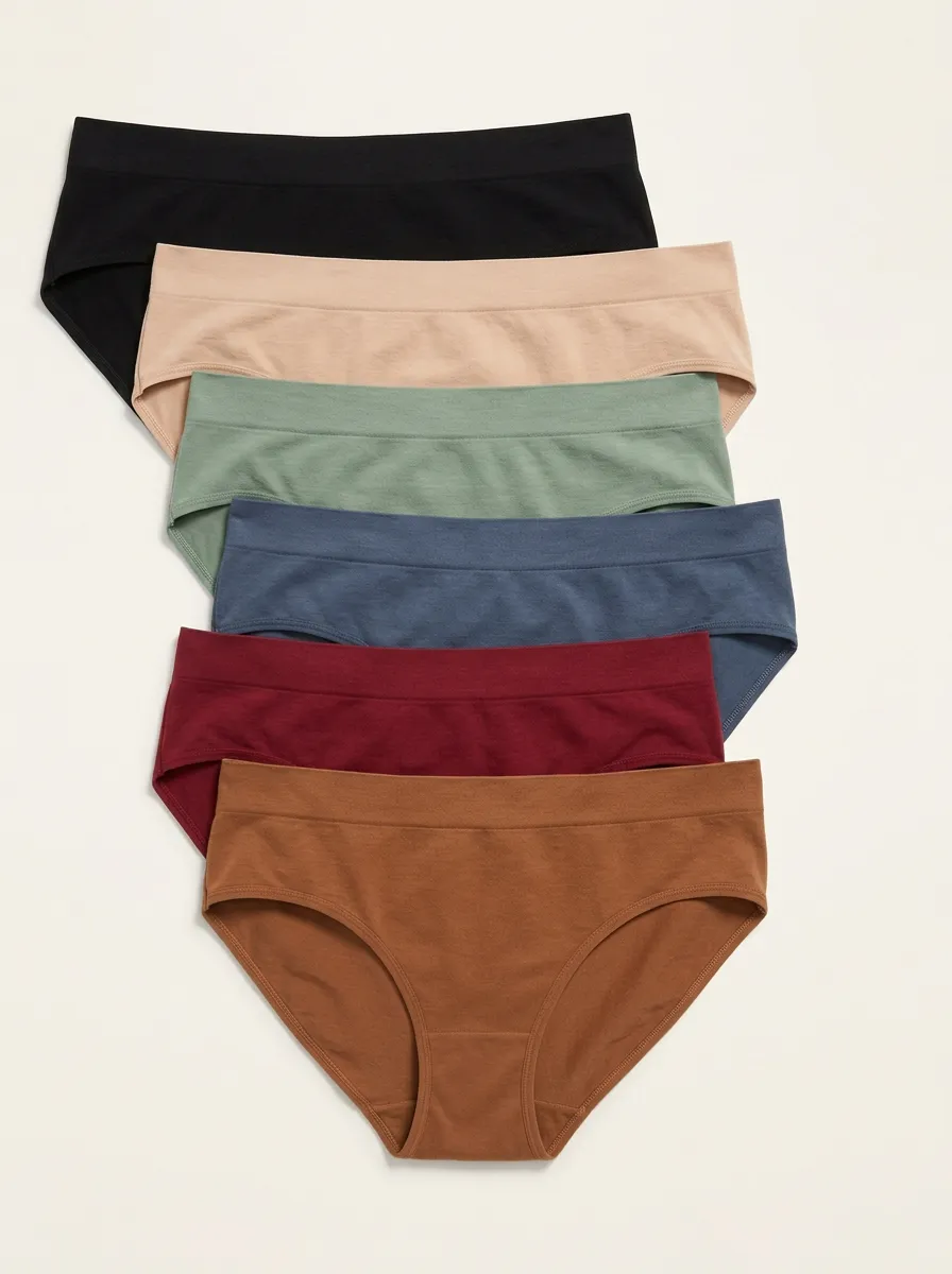 Women's Essential Seamless Hipster Briefs 6-Pack