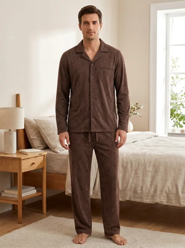 Classic Texture Classic Men's Pajama Set