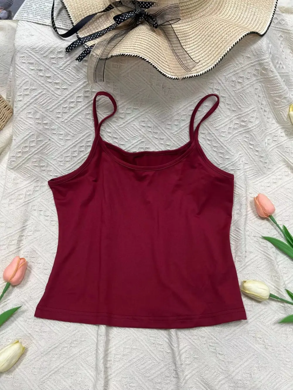 Solid Color Scoop Neck