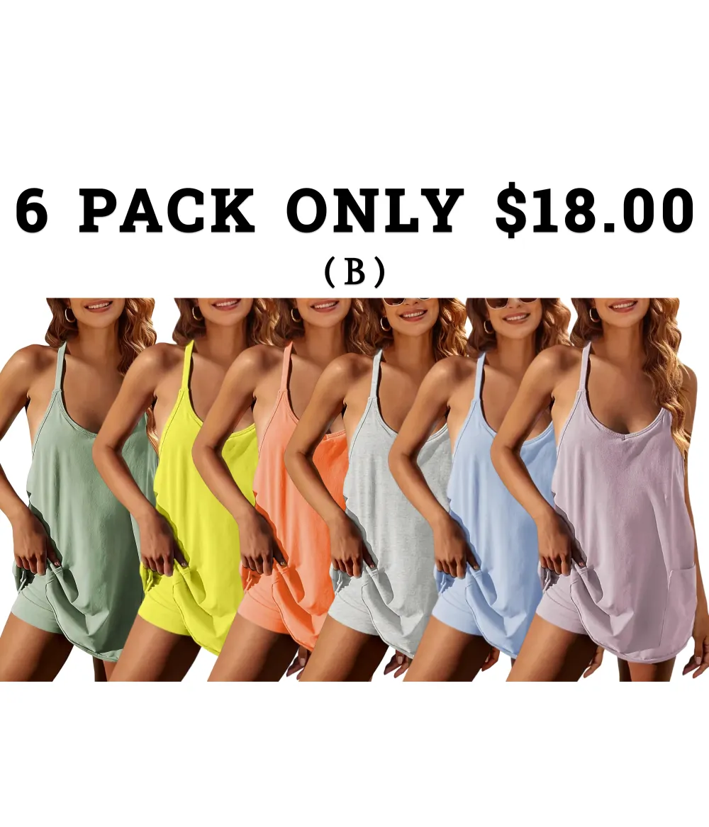 Women's Tennis Dress With Built-in Shorts