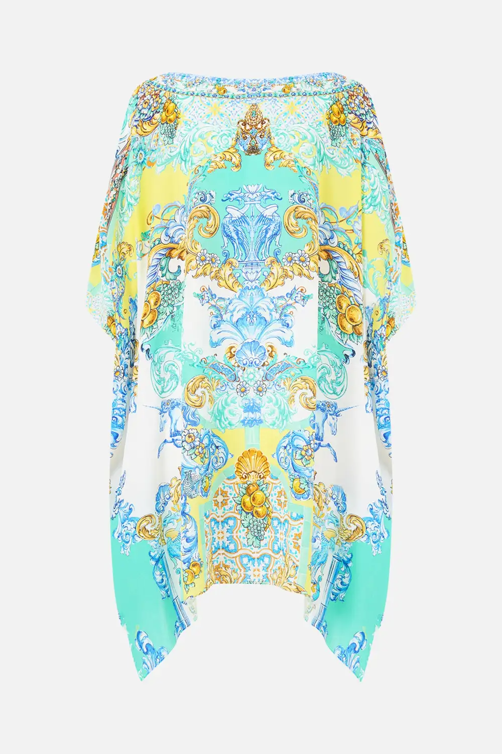 Short Round Neck Kaftan