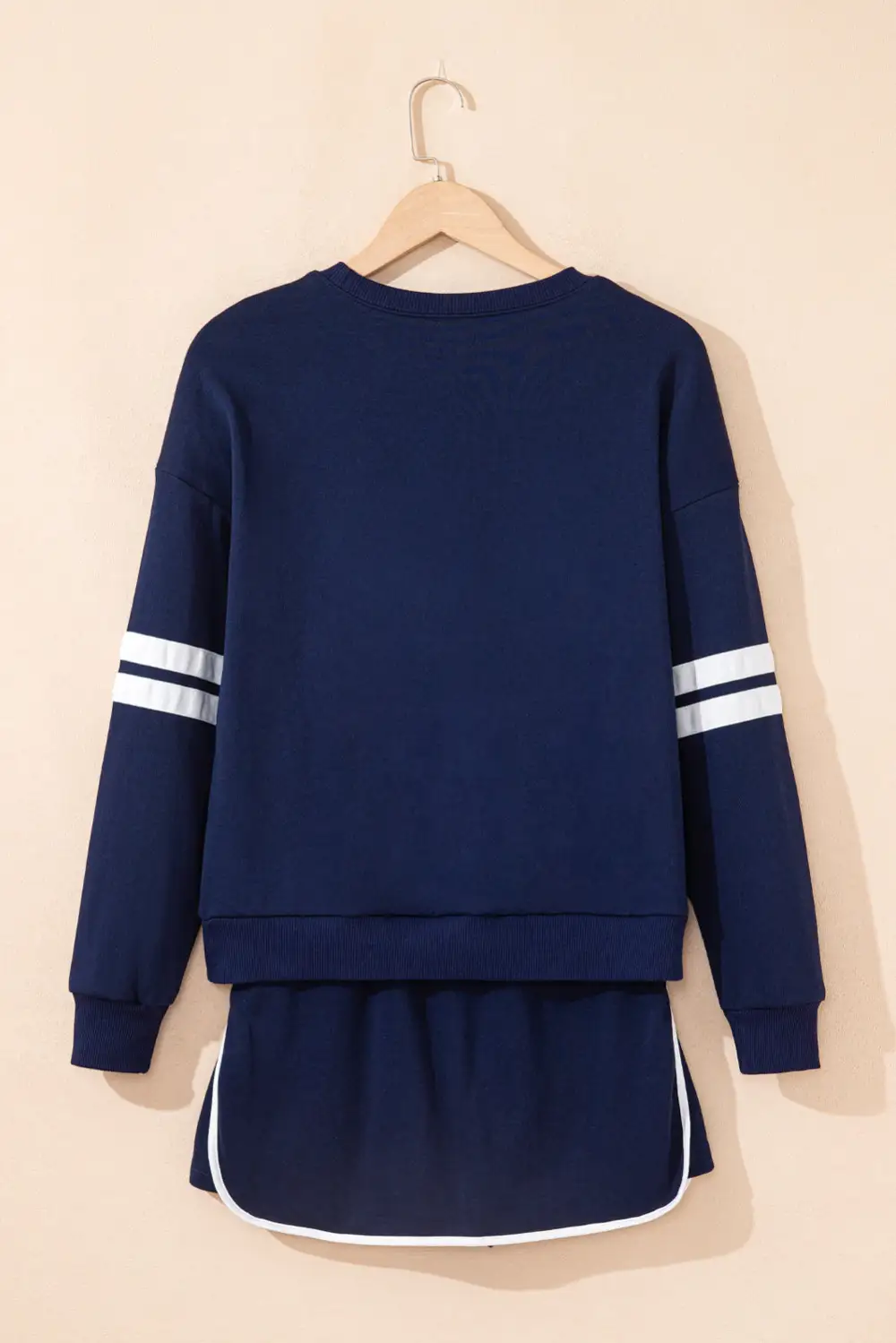 Fitted Printed Varsity Detail Coordinated Set