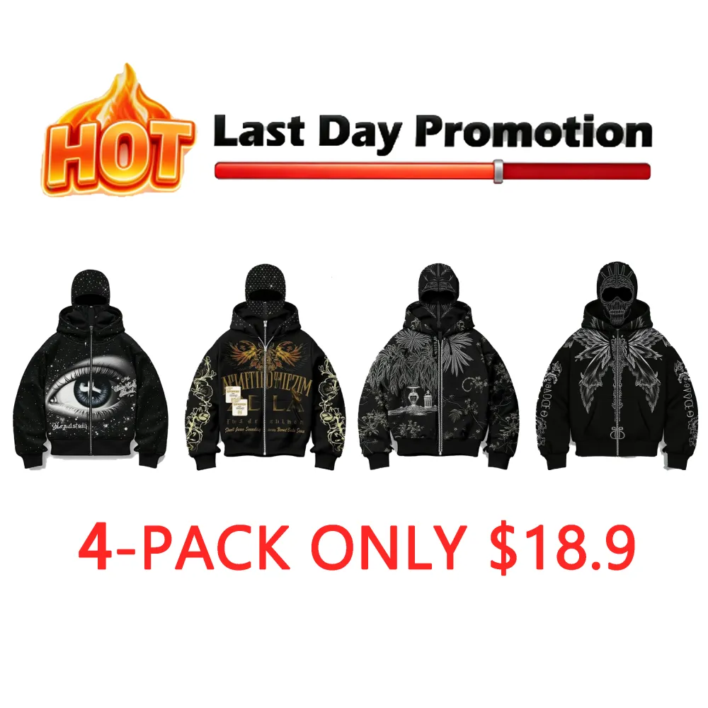 Men's Street-Style Rhinestone Windproof Warm 2-in-Hoodie w/Pockets & Zipper (Fall Winter) ships within 24 hours.Priority delivery in areas affected by heavy snow.