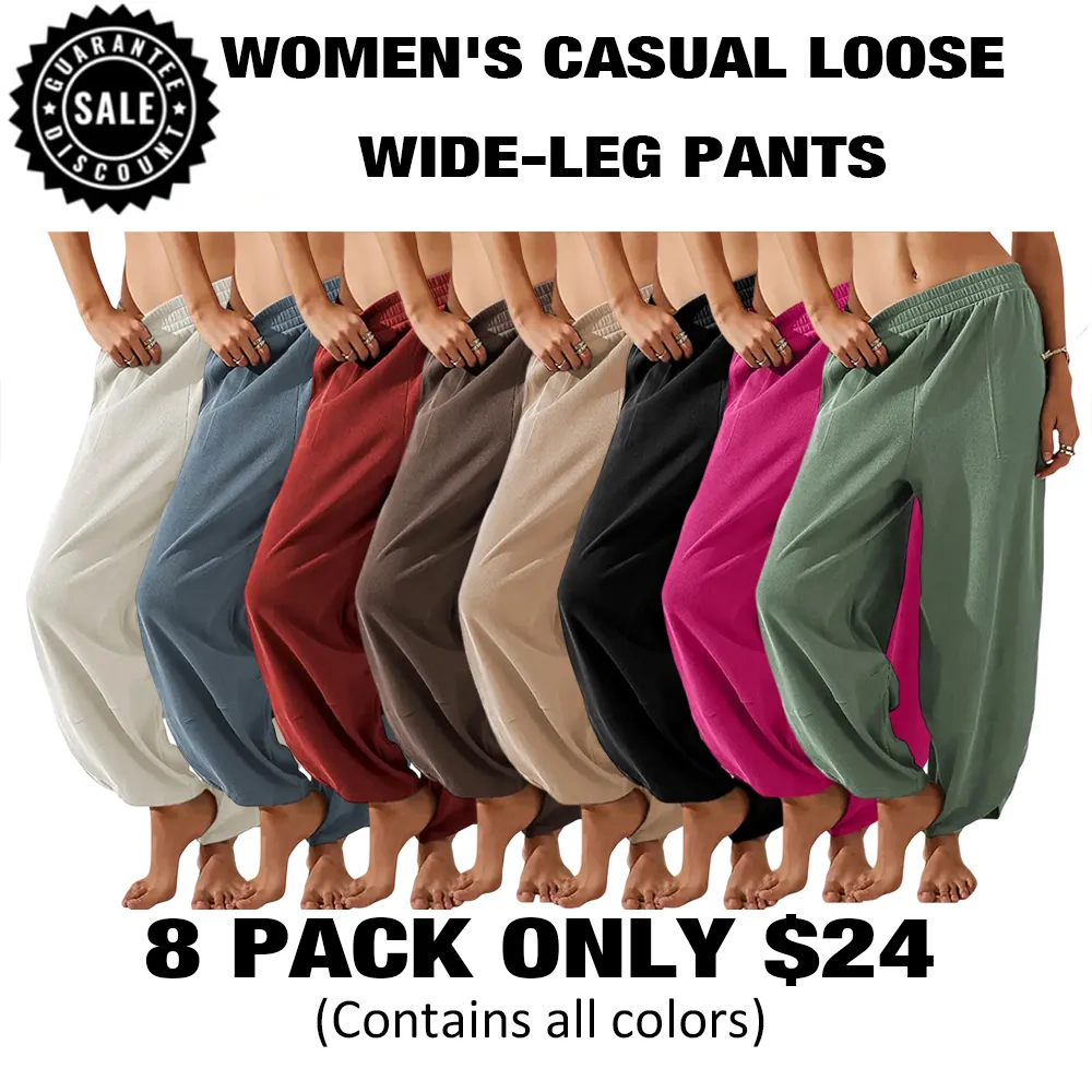 🔥Hot Sale💥Women's Wide Leg Pants🔥16-PACK - All Colors Included