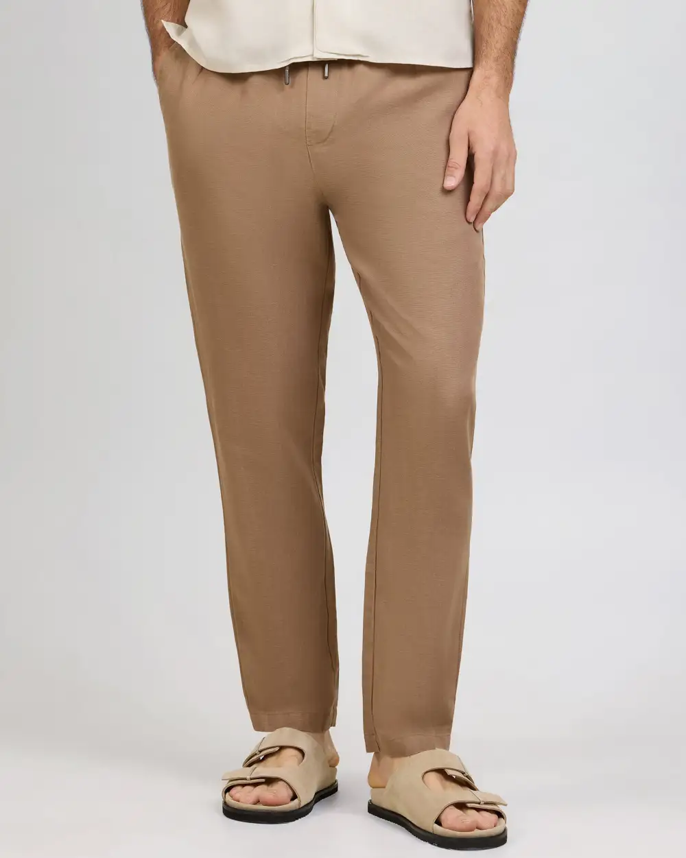 Lightweight Linen Drawstring Pants