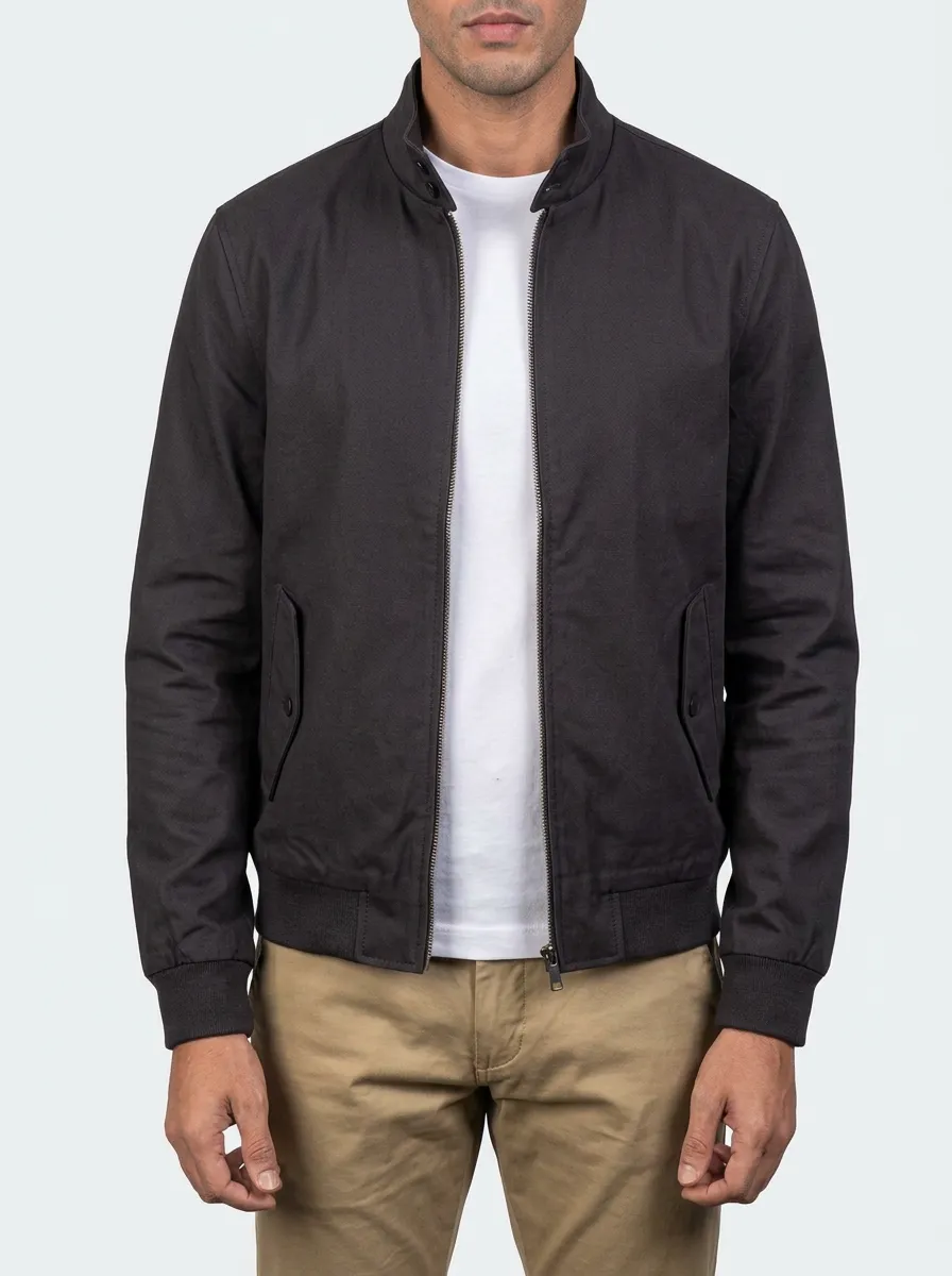 Solid Zip Bomber Lightweight Jacket