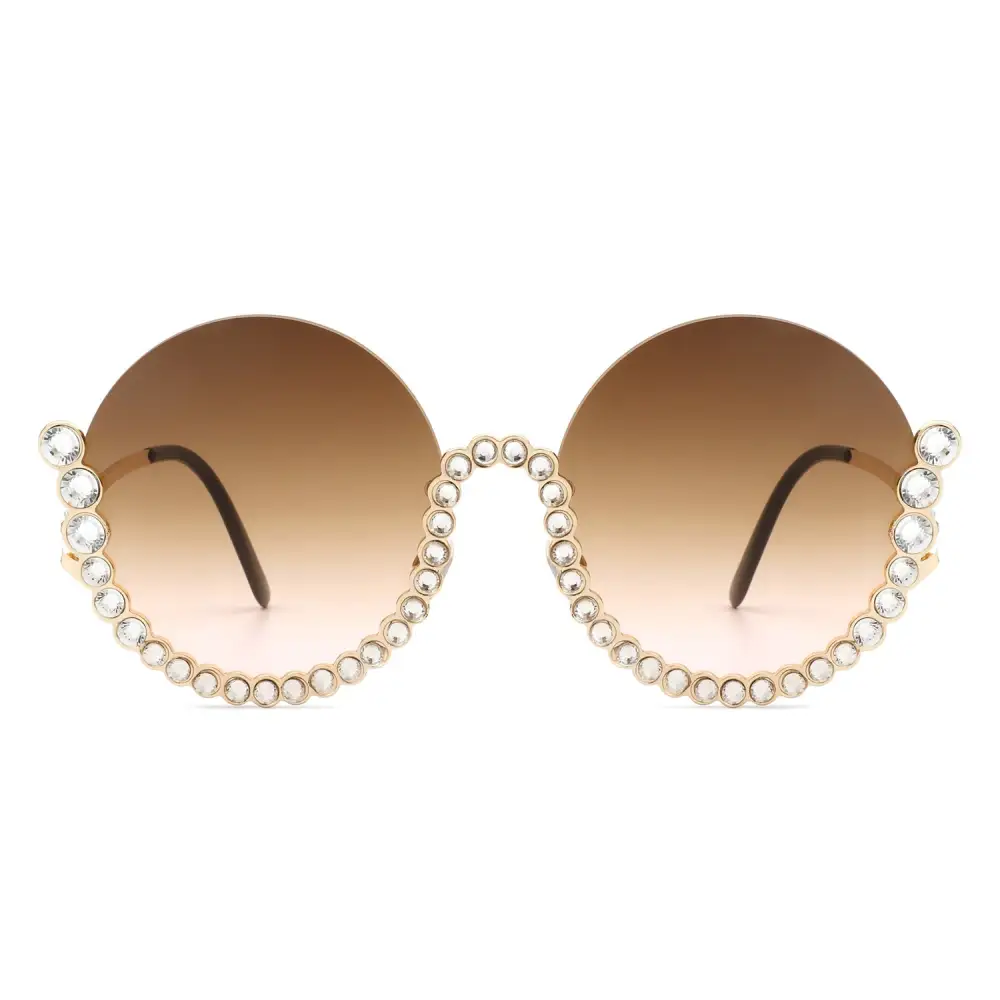 Layered Round Frame Sunglasses