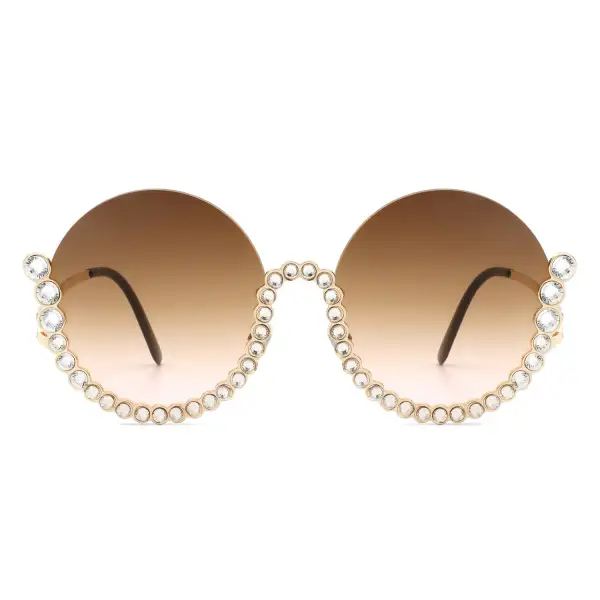 Layered Round Frame Sunglasses