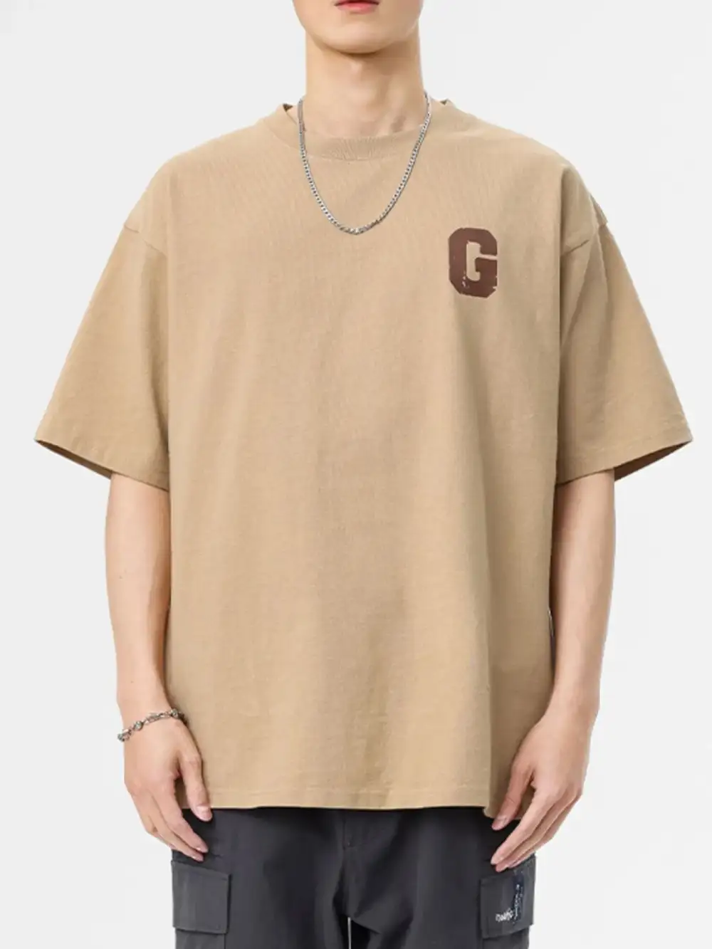 Round-Neck Half-Sleeve T-Shirt