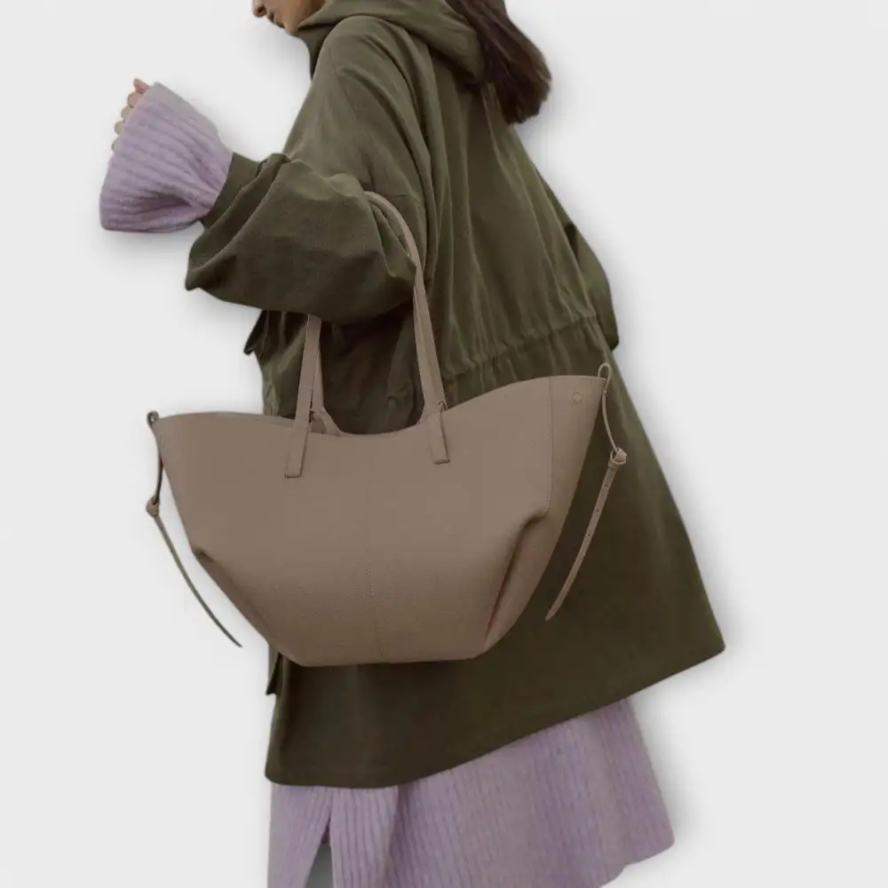 Boxy Twill Handbag