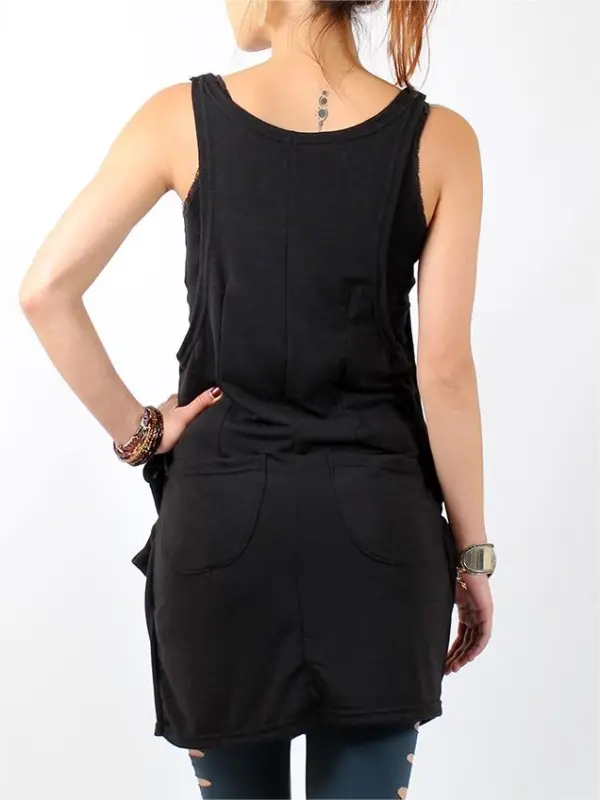 Casual Style Sleeveless Tunic