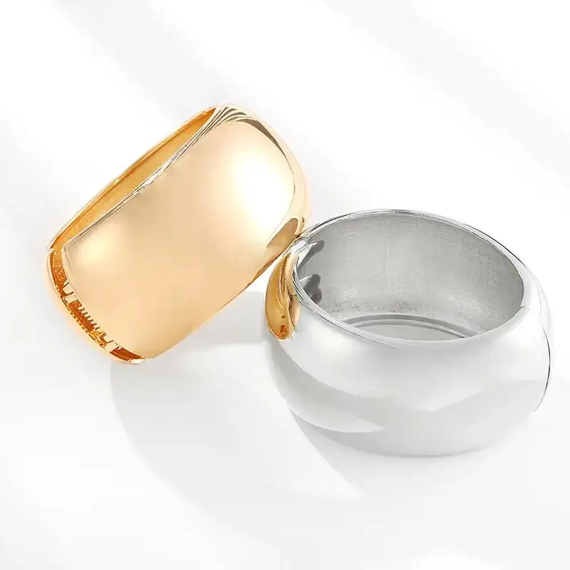 Cubic Zirconia Hinged Cuff Bangle