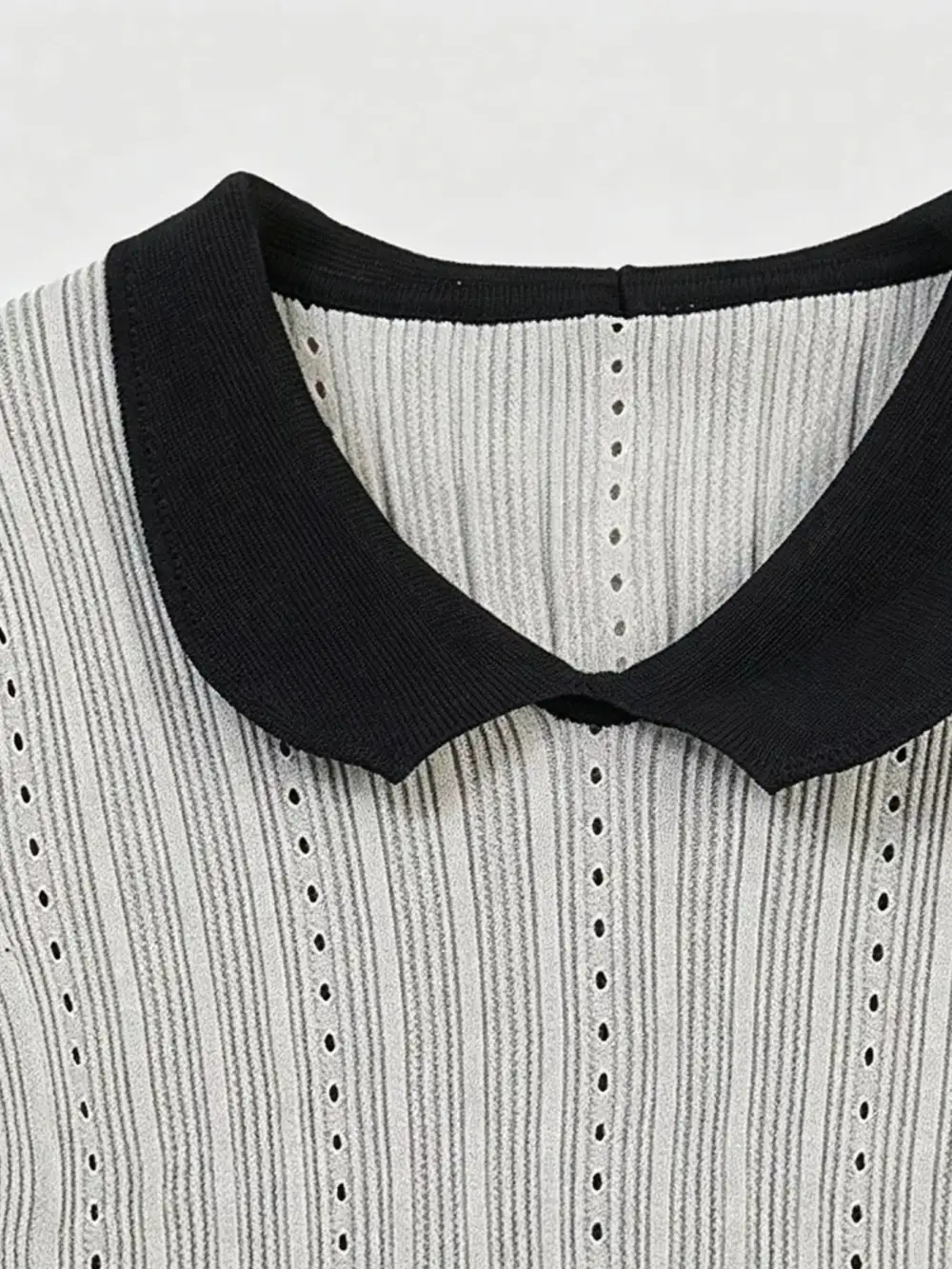 Peter Pan Collar Short Sleeve T Shirt