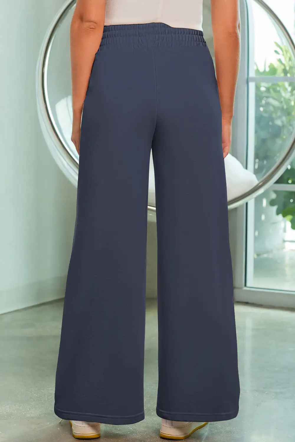 Clean Wide Leg Drawstring Pants