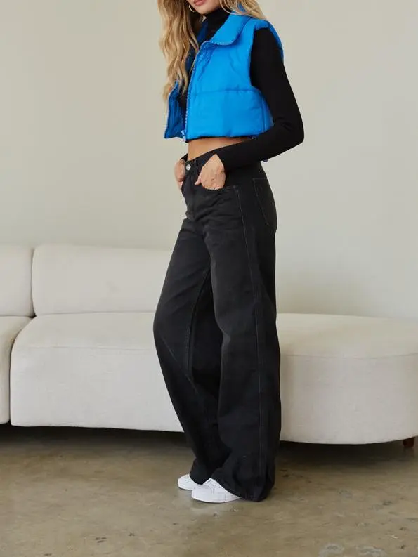 Black Puddle Jeans