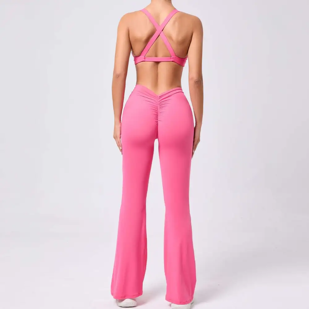 Brushed Quick-Dry Bra, Top and Trousers Active Set