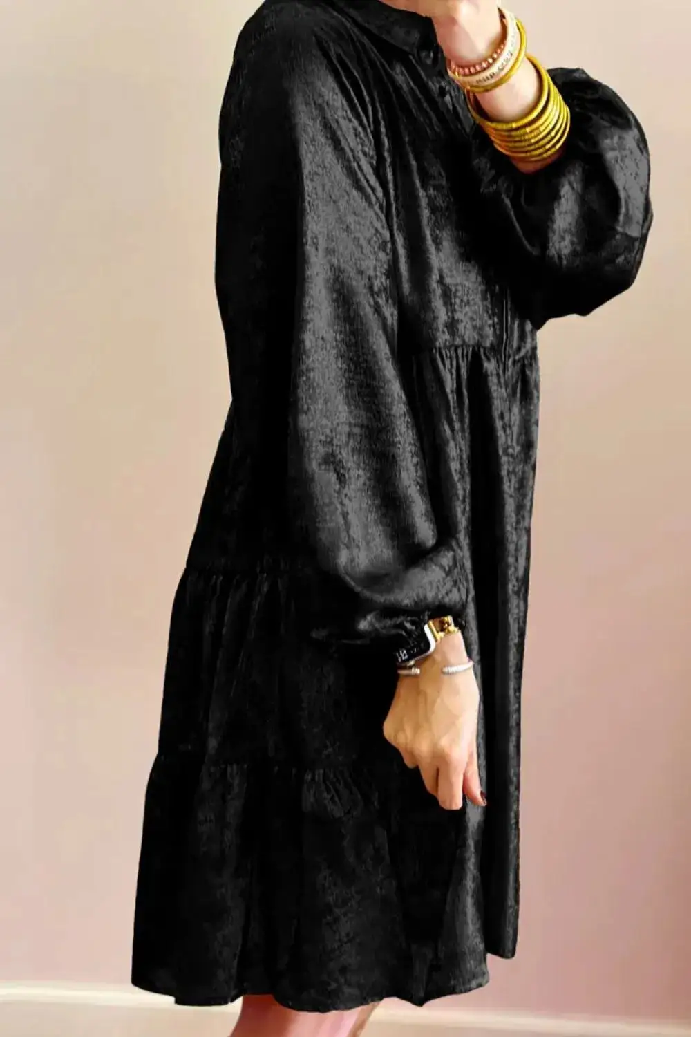 Long Sleeve Maxi Clean Line Dress