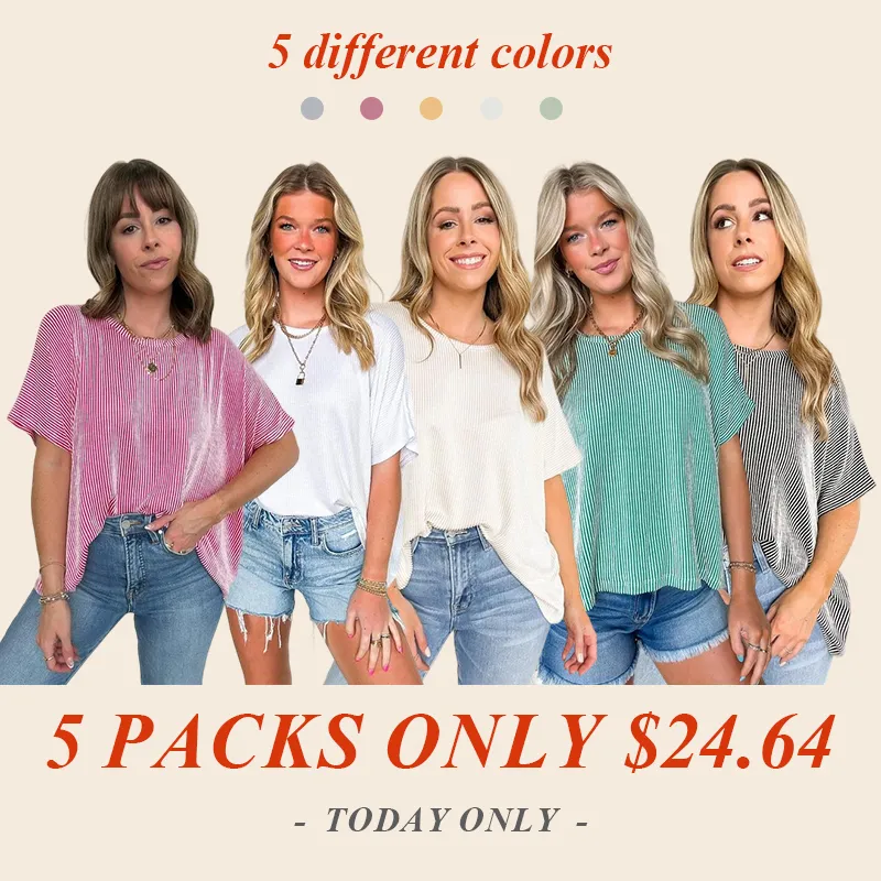 5PACK-Casual T-Shirt