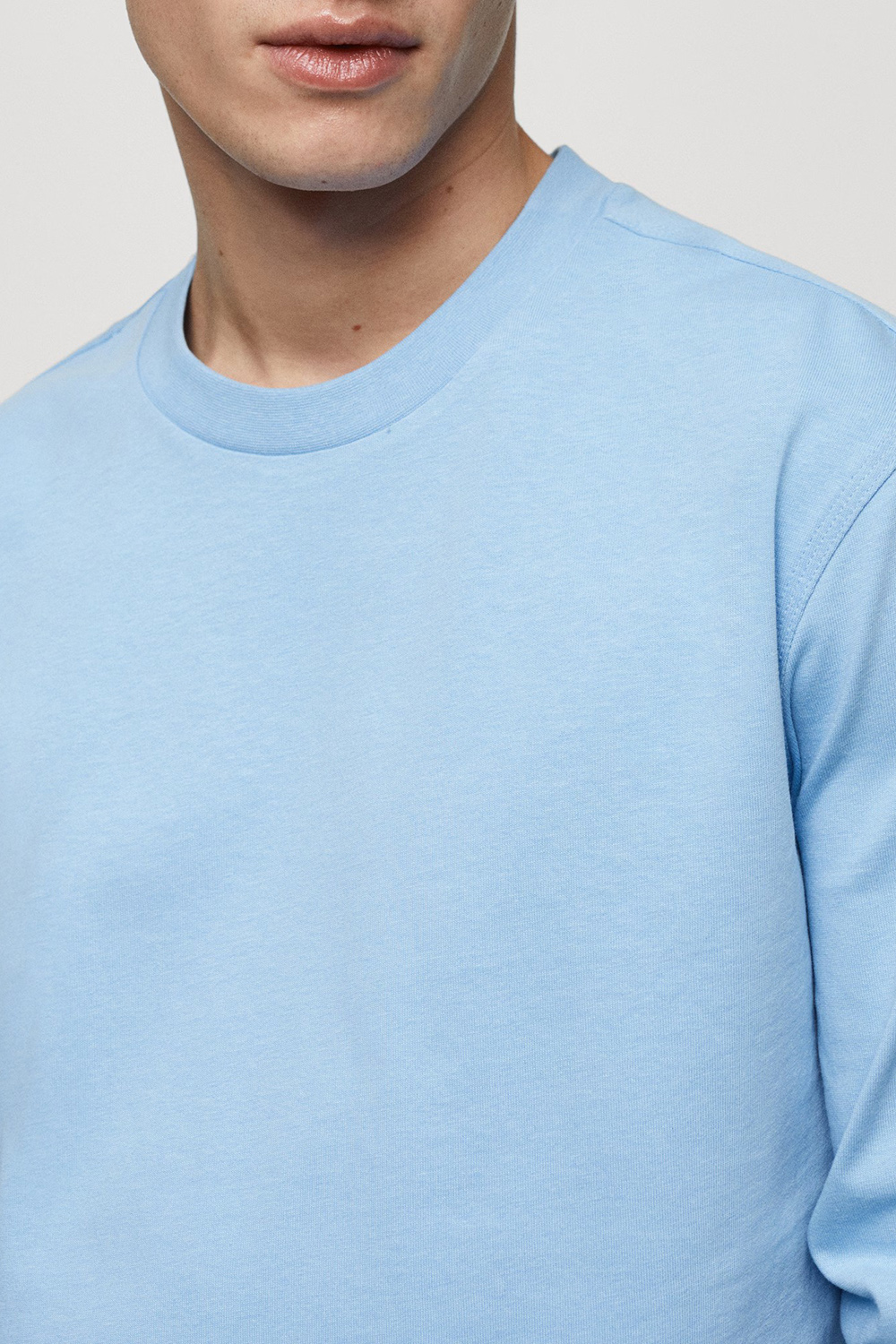 100% Cotton Sweatshirt With Printed Drawing