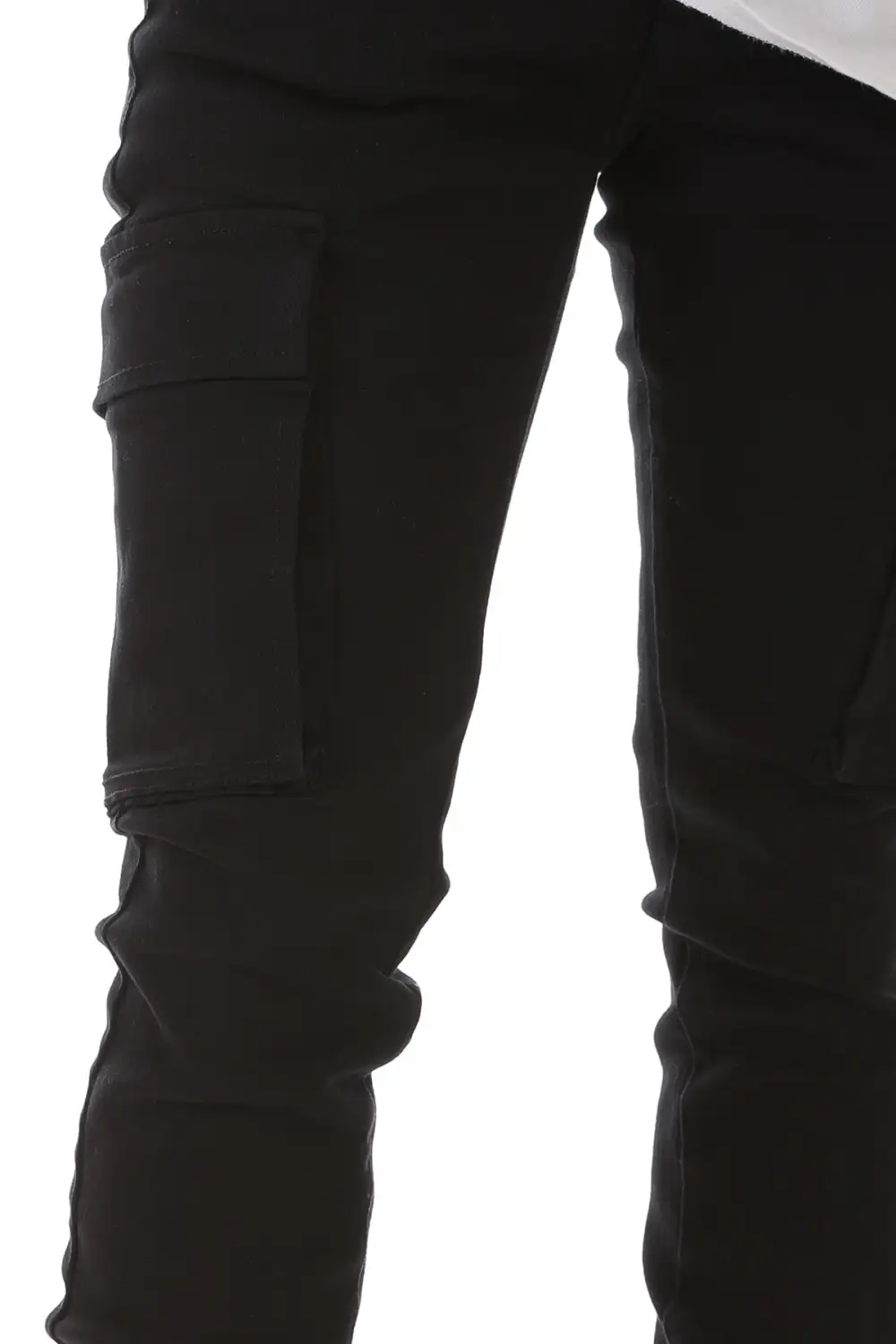 Men's Streetwear Flare Skinny Stacked Pants