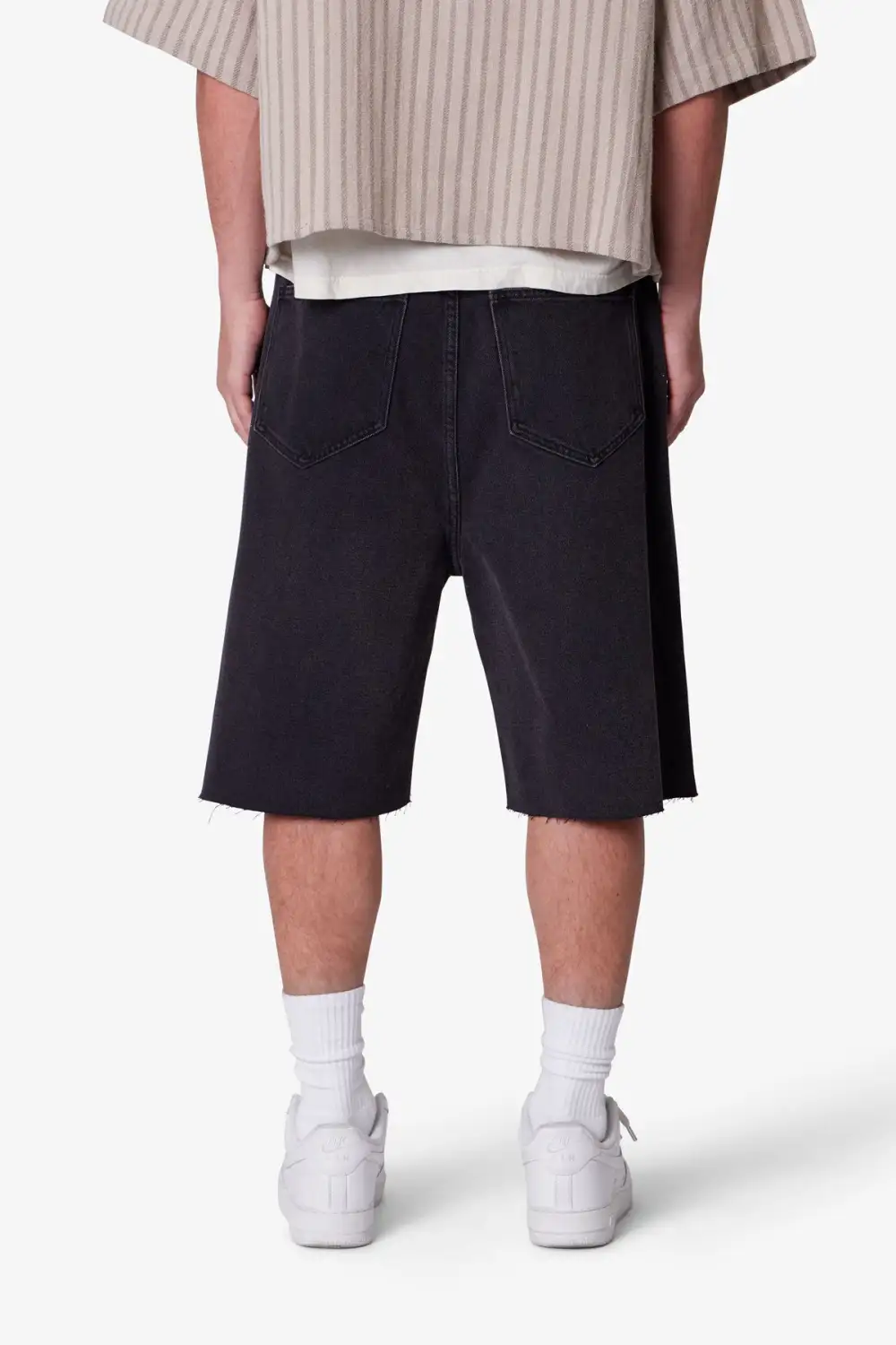 Hem Baggy Denim Shorts