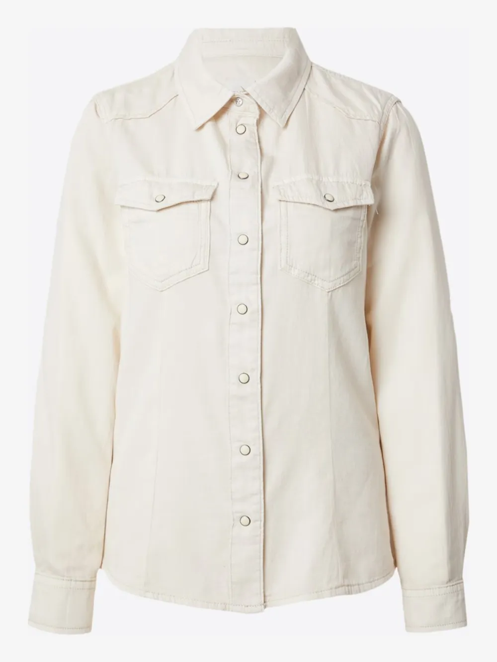 Breast Pocket Casual Style Blouse