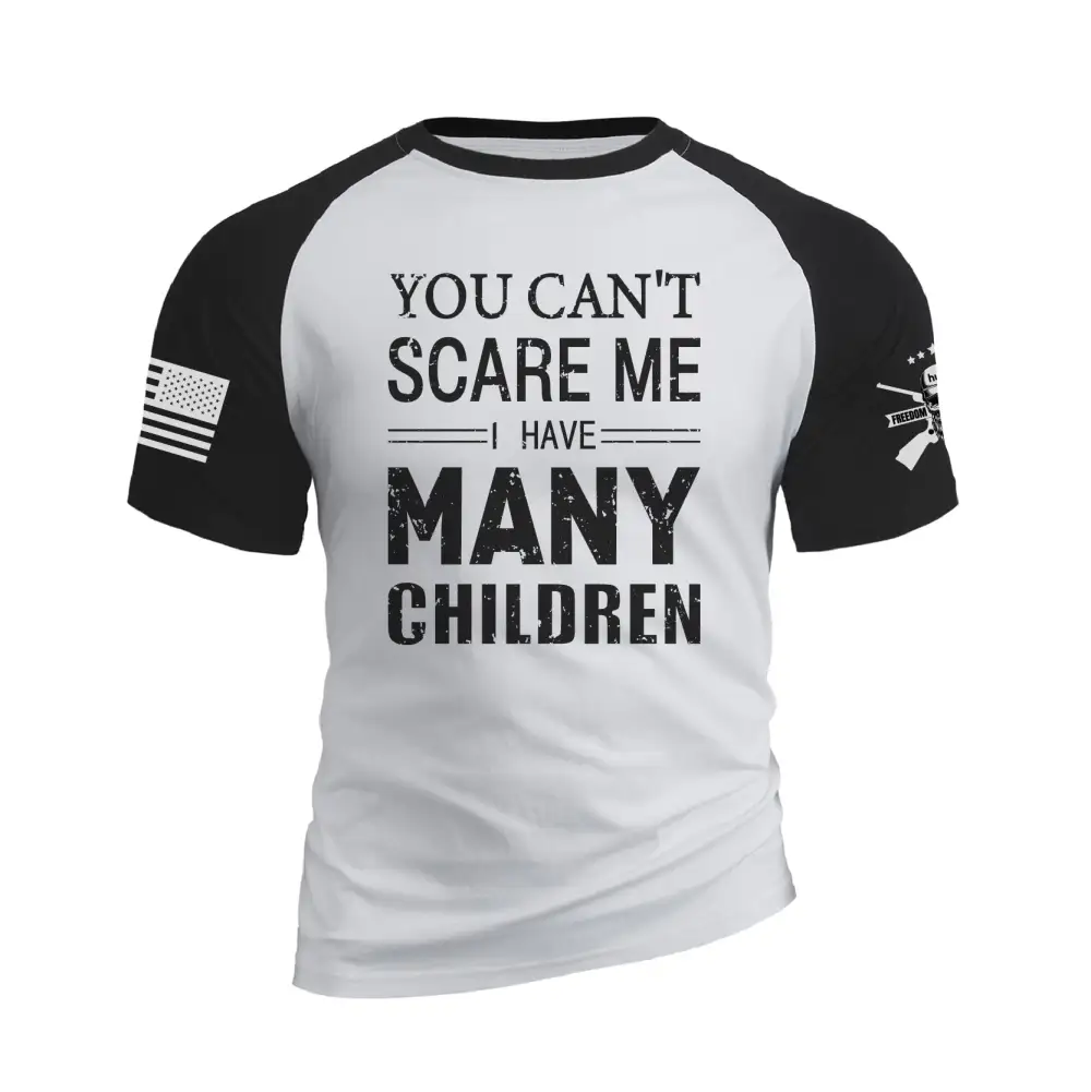 I HAVE MANY CHILDREN RAGLAN GRAPHIC TEE