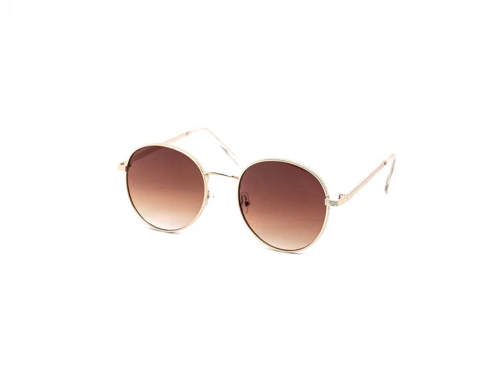 12-Pack Classic Metal Round Gradient Sunglasses