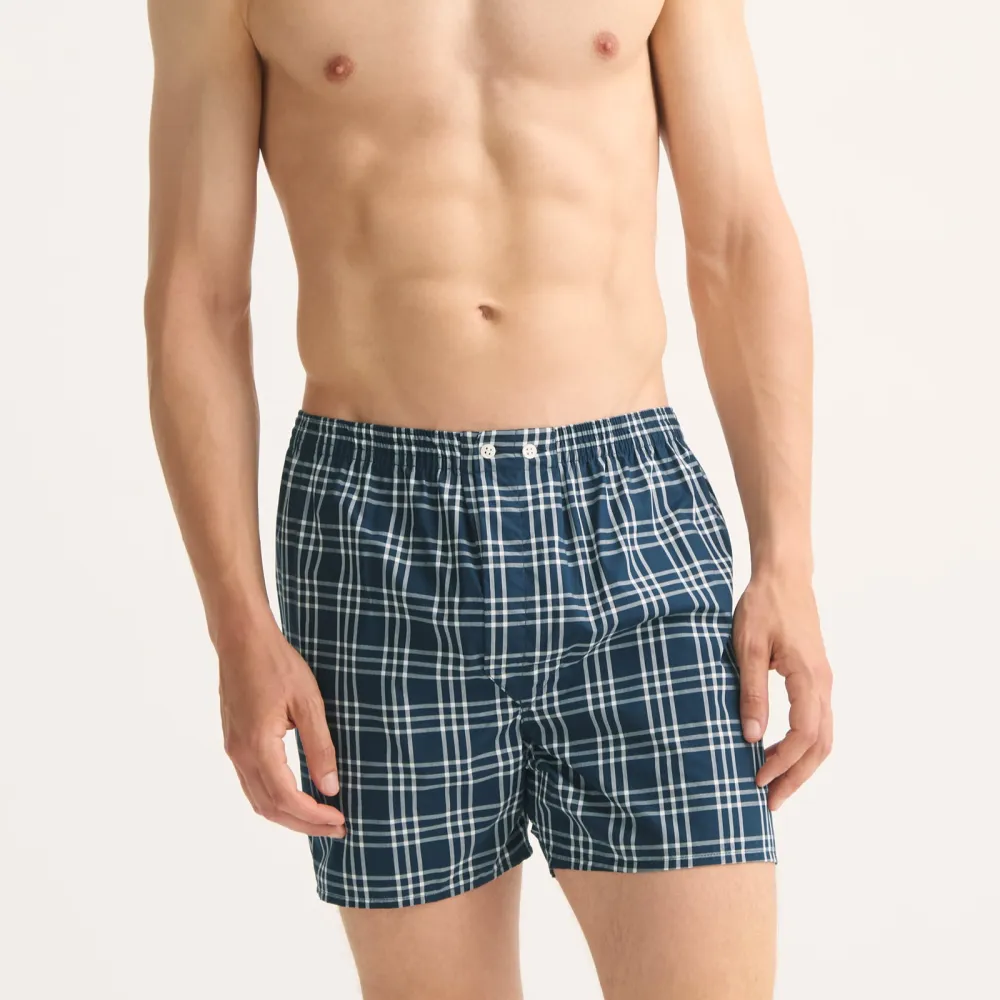 Classic Fit Cotton Batiste Windowpane Boxers