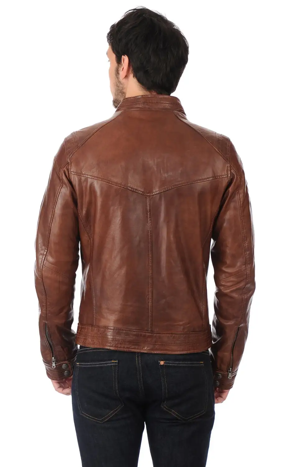 Contemporary Versatile Leather Jacket
