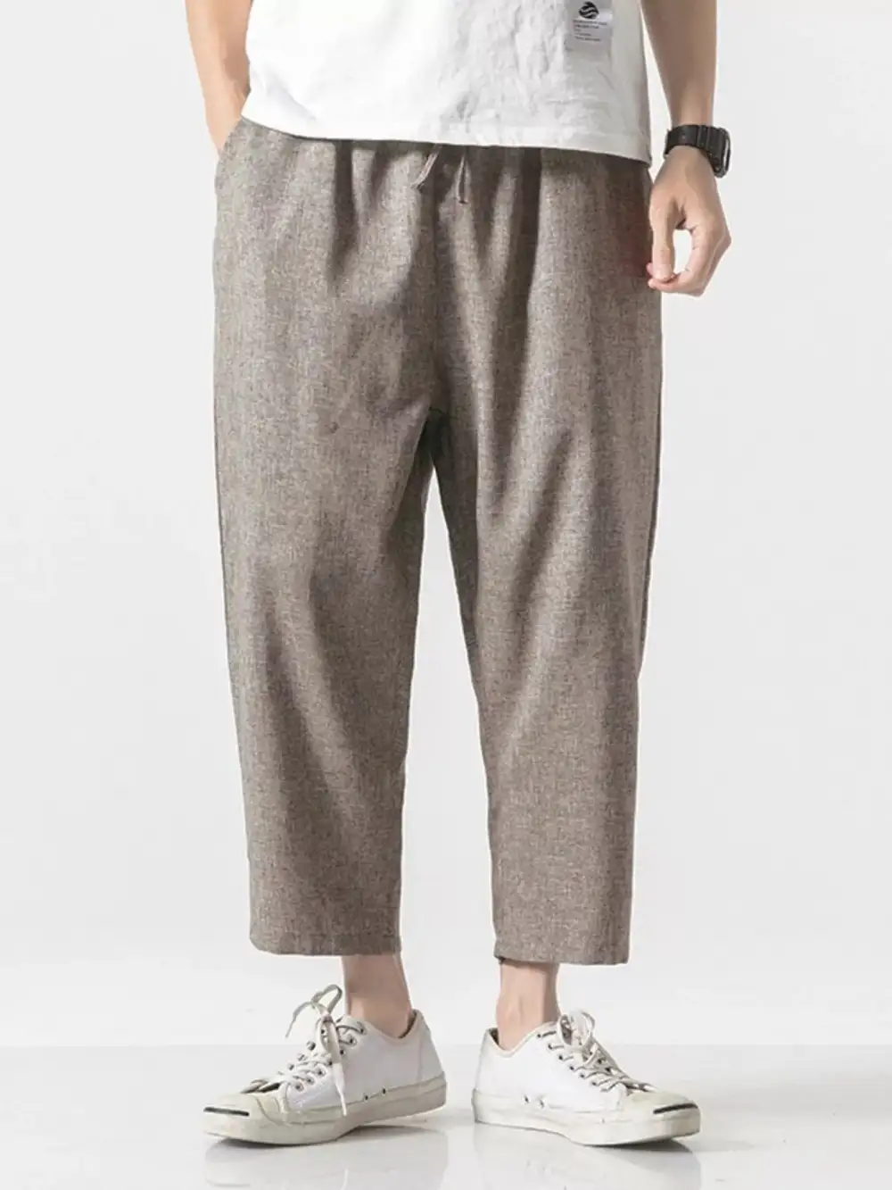 Refined Men's Plus Size Casual Cropped Pants