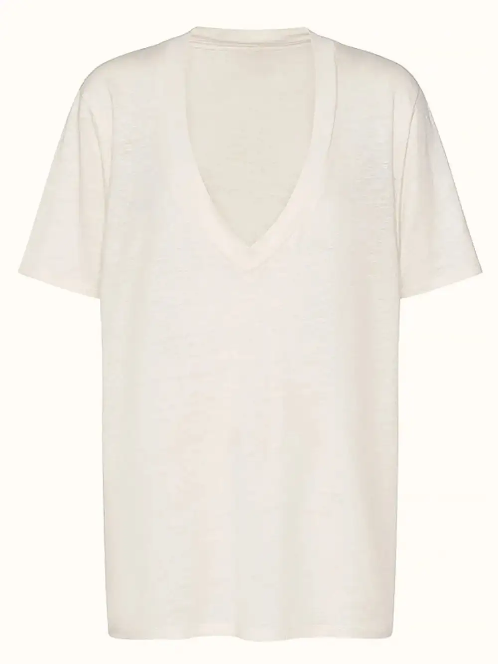 V-Neck Short-Sleeve Relaxed Cotton T-Shirt