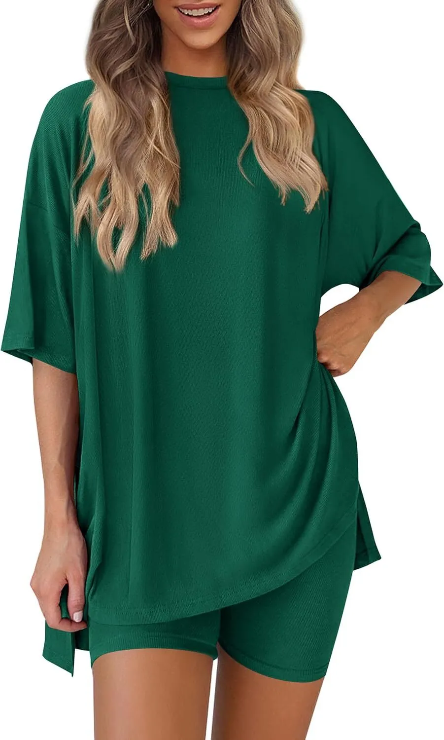 🔥 Women's Oversized Two-Piece Lounge Set | Casual Summer Outfit