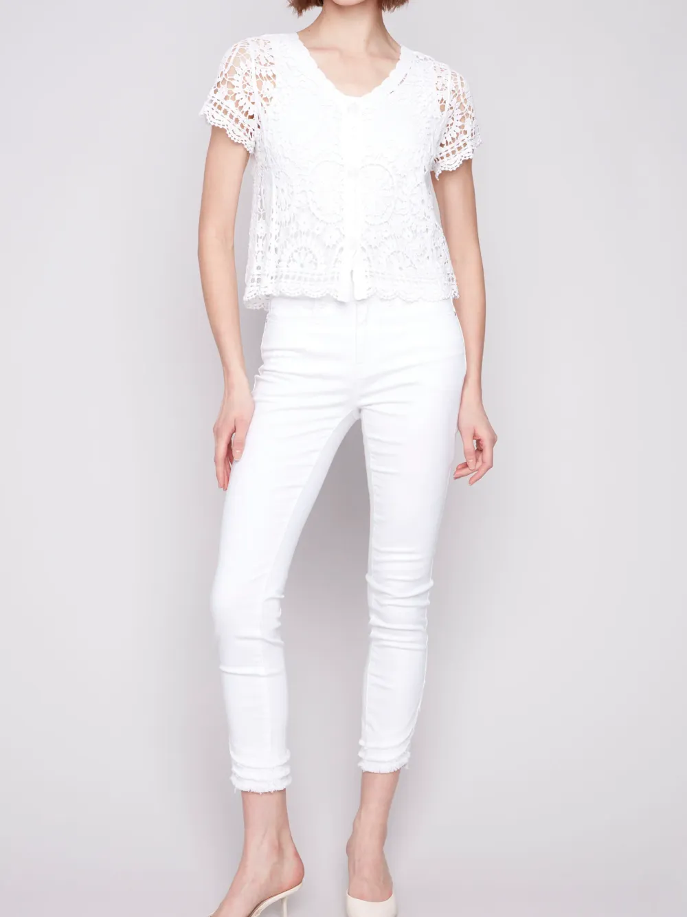 Creative Lace Hollow Ladies Top