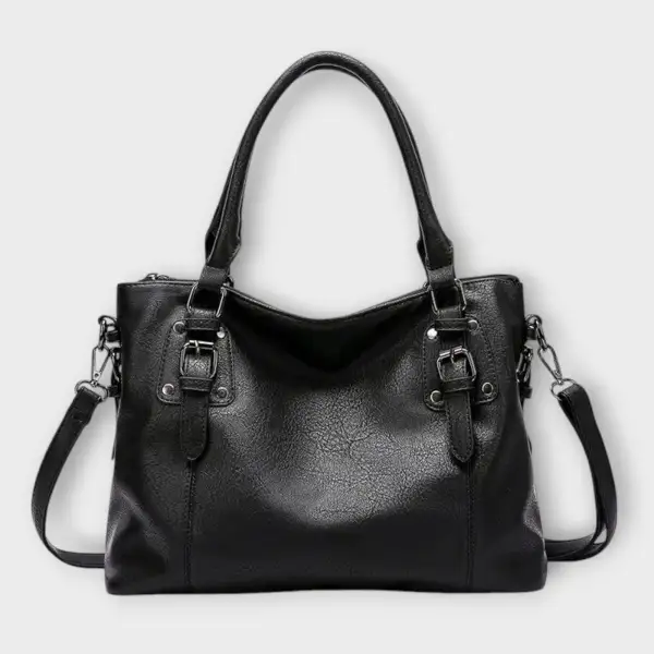 Top Handle Straw Shoulder Bag