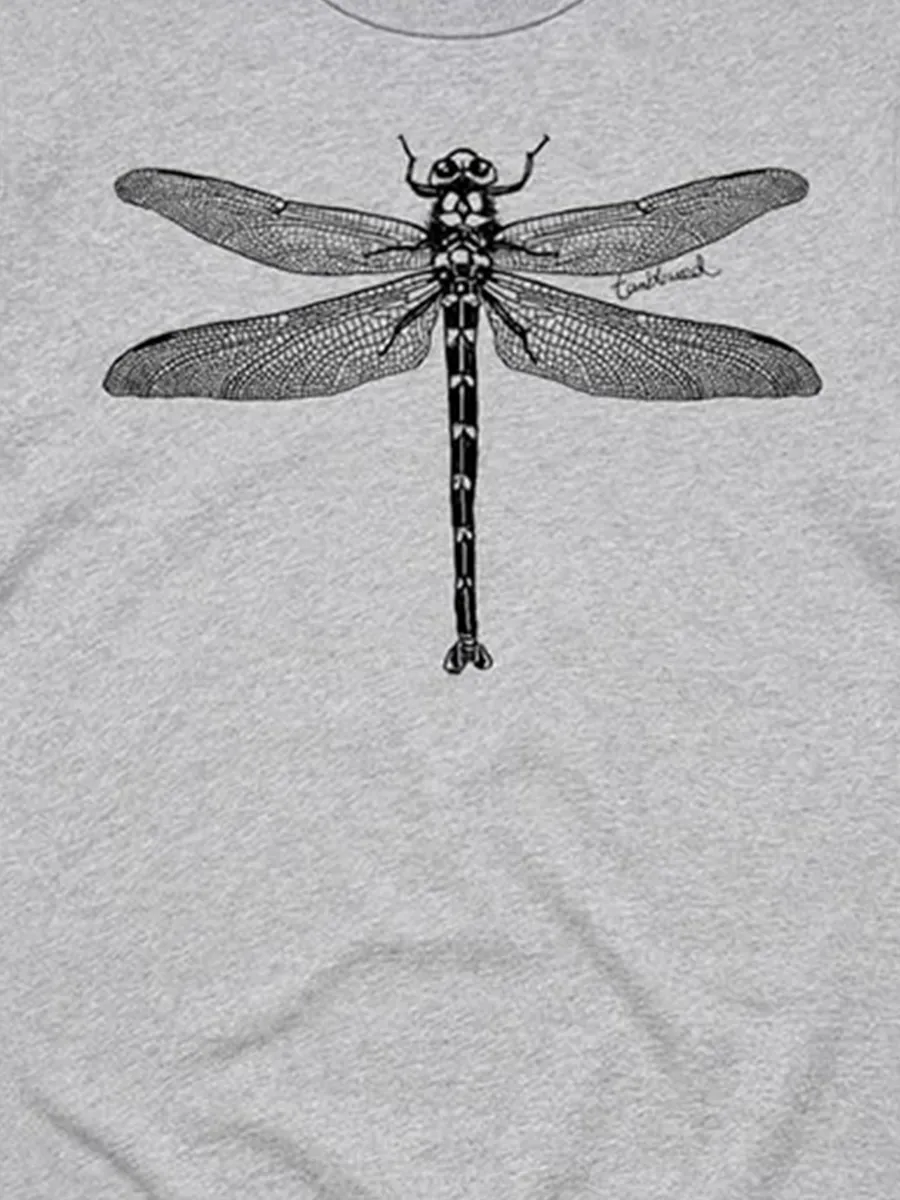 Simple Dragonfly Pattern Versatile Casual Sportswear Shirt
