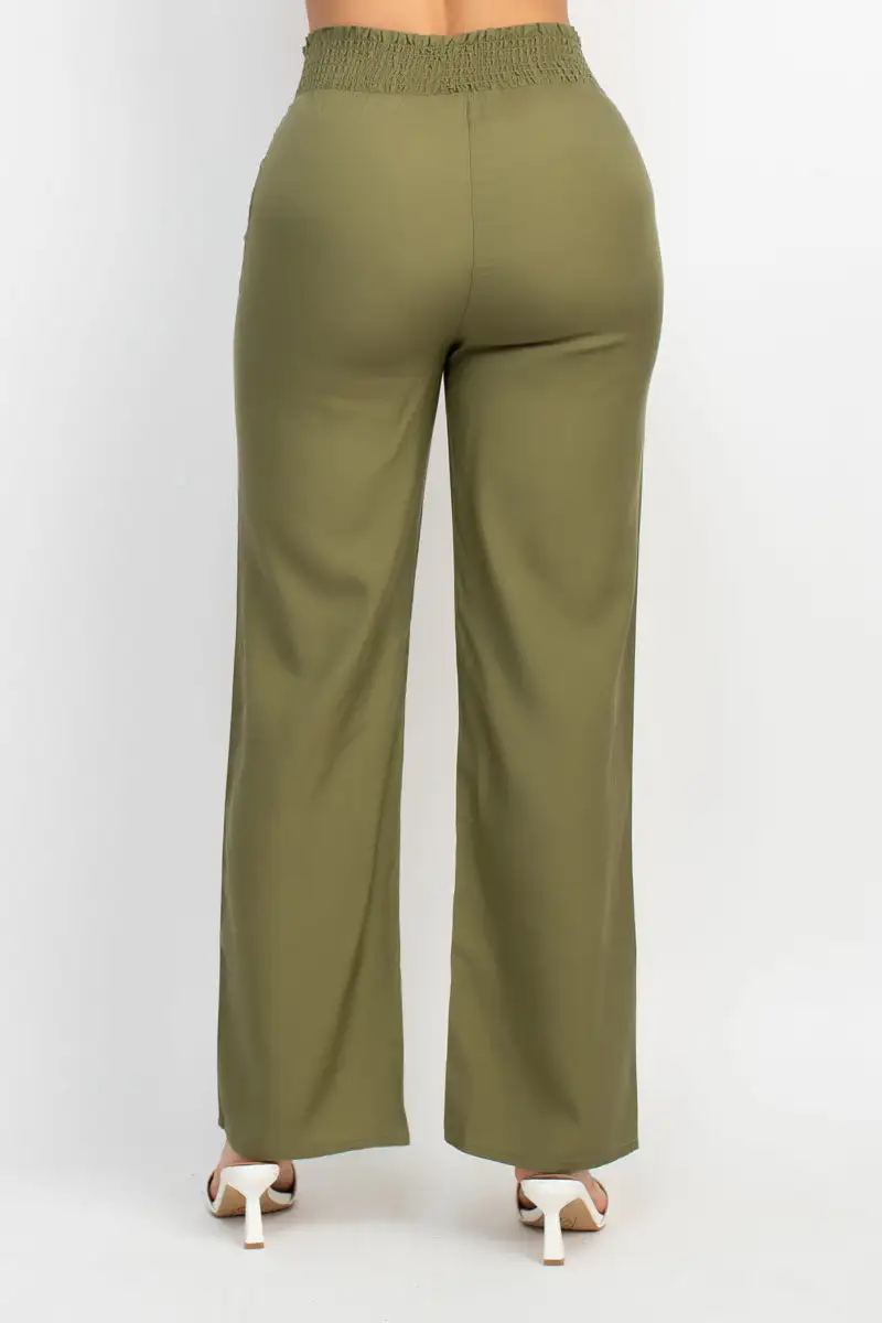 Streamlined Everyday Smocked Pants